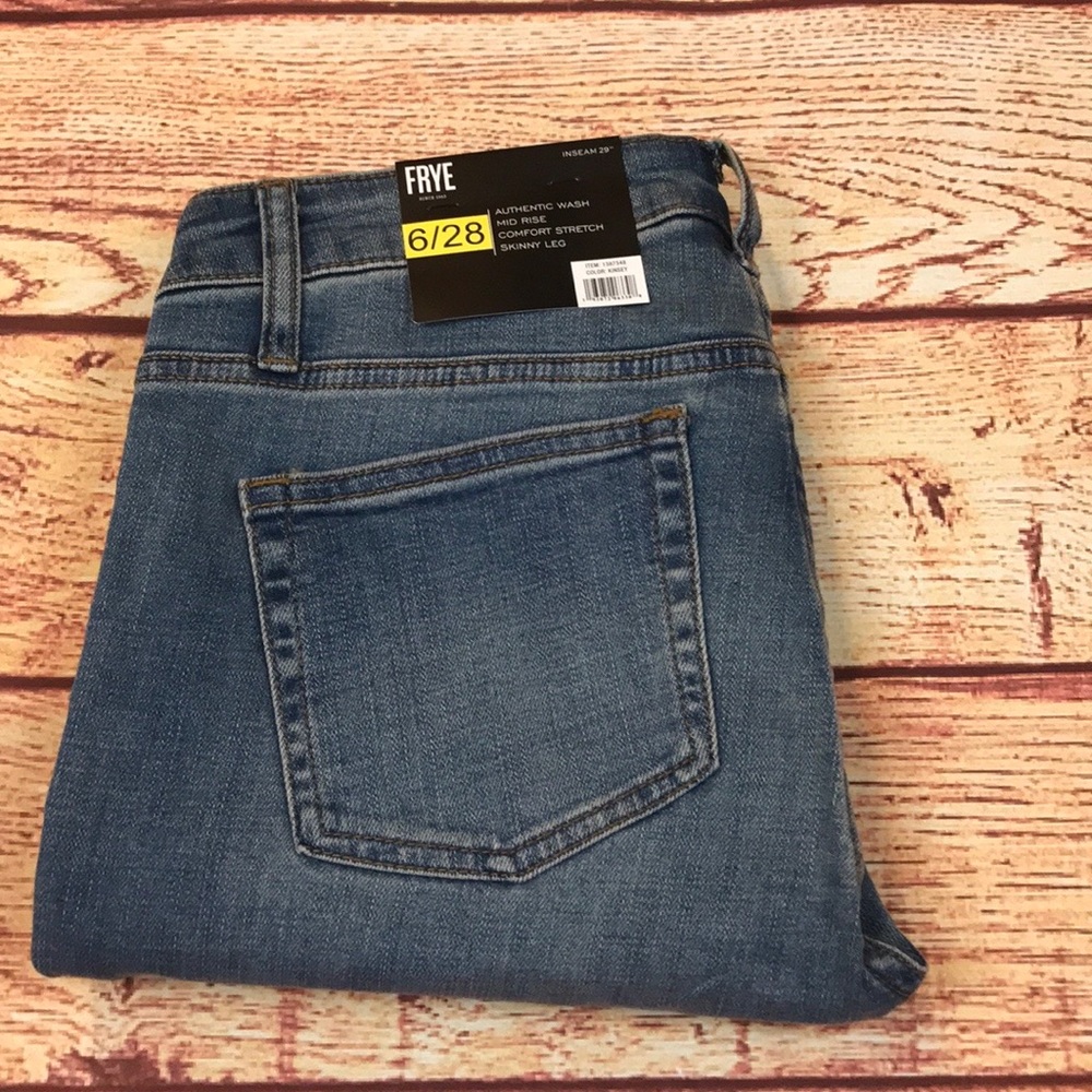 NWT FRYE skinny leg mid rise jeans - Picture 10 of 13